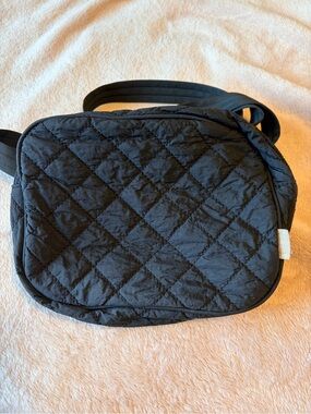 Ela x Jillian Harris Quilted Black Crossbody Bag